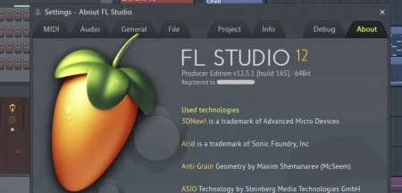 информация о лицензии FL Studio 12