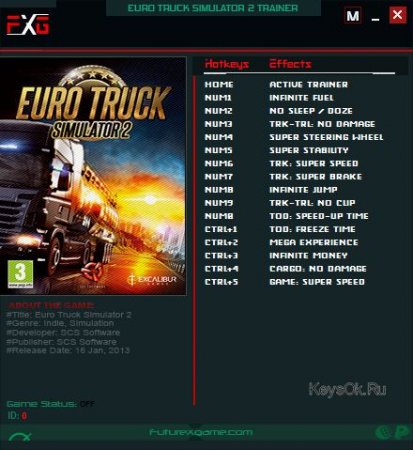 Euro Truck Simulator 2 +15 Trainer